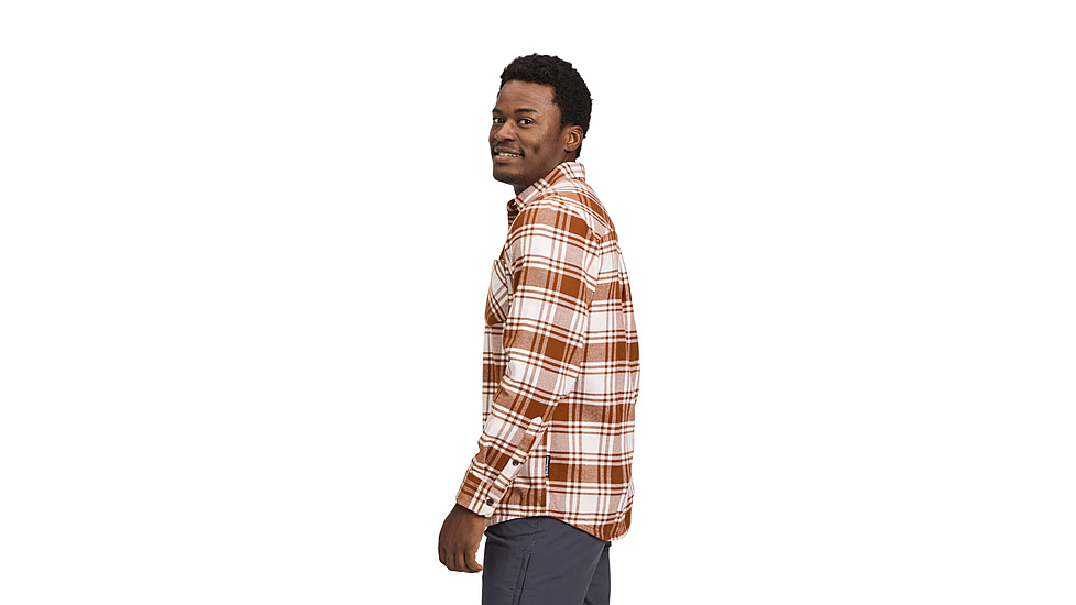 Black Diamond Project Flannel - Mens, Clay/Off White Plaid, Medium, AP7440639718MED1