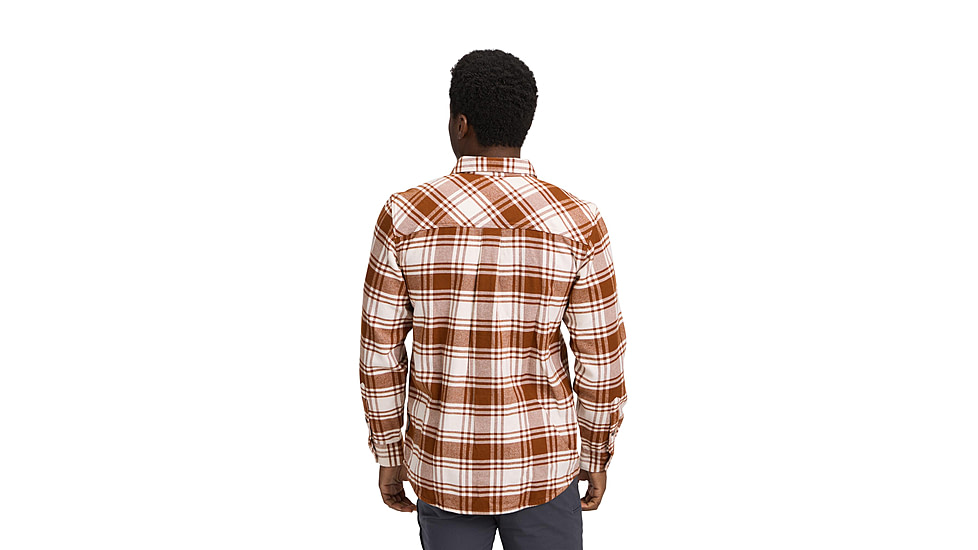 Black Diamond Project Flannel - Mens, Clay/Off White Plaid, Medium, AP7440639718MED1