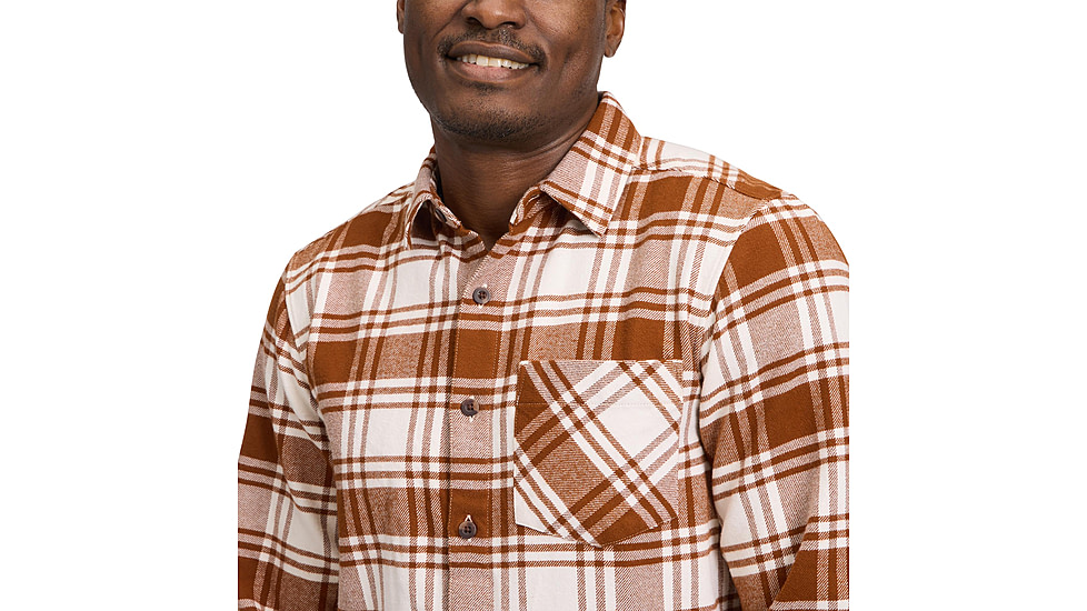 Black Diamond Project Flannel - Mens, Clay/Off White Plaid, Medium, AP7440639718MED1