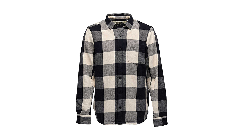 Black Diamond Project Lined Flannel - Mens, Black/Off White Plaid, Medium, AP7440659511MED1
