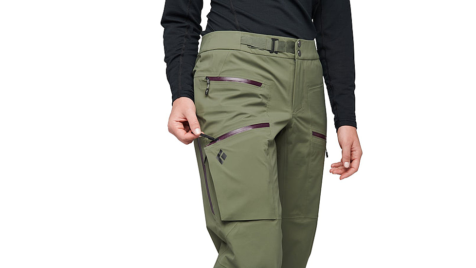 Black Diamond Recon LT Stretch Pants - Womens, Carbon, Small, AP7410240003SML1