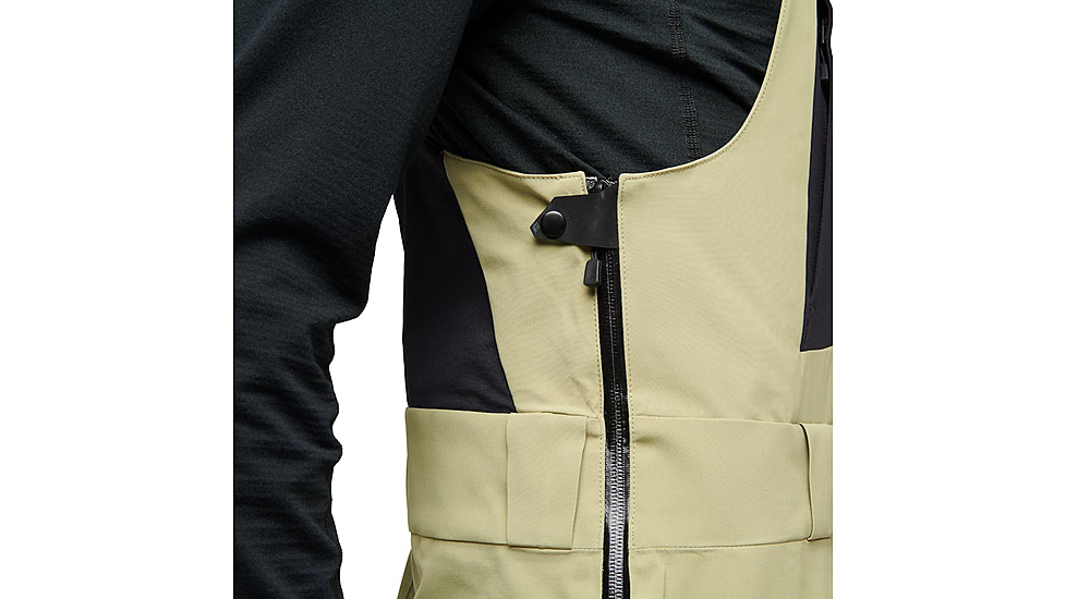 Black Diamond Recon Stretch Bibs - Mens, Amber/Black, Medium, AP7410209354MED1