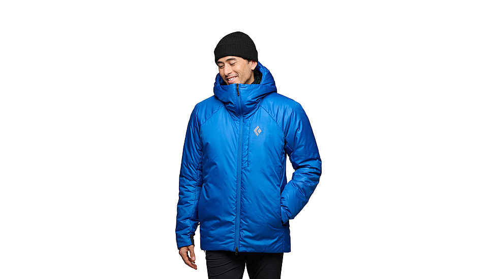 Black Diamond Solution 4.0 Parka - Mens, Drifter Blue, Small, AP7440054066SML1