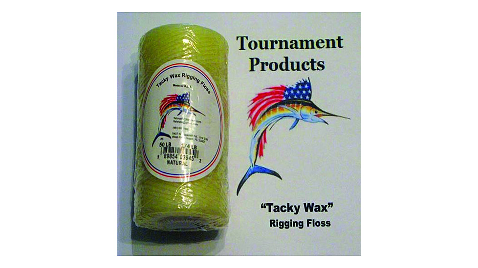 Blue Water Candy 1/4lb Spool Of 30# Test Waxed Rigging Floss, Natural, 20000