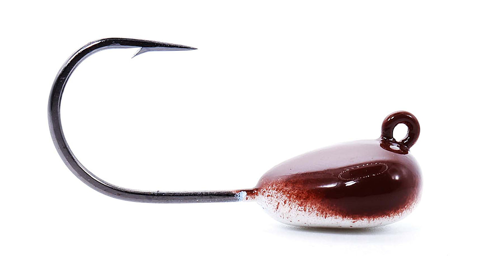 Blue Water Candy Bottom Bumper Jig Head, 1/2oz, 3 Pack, Brown/Pearl, 27019