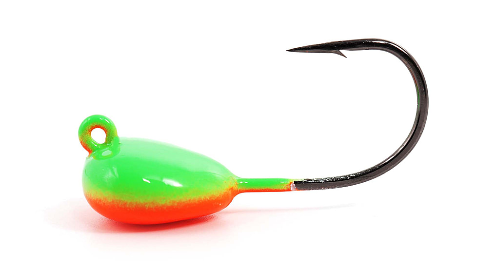Blue Water Candy Bottom Bumper Jig Head, 1/2oz, 3 Pack, Orange/Green, 27025