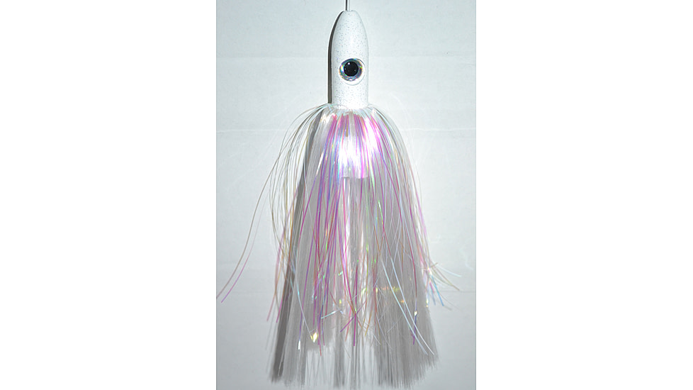 Blue Water Candy Bullet Jag, 9in, 3-1/4oz, Crystal Skirt/White Head, 55016