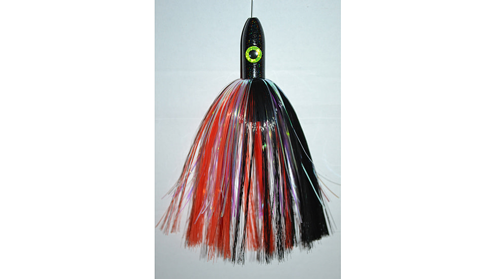Blue Water Candy Bullet Jag, 9in, 3-1/4oz, Red/Black Skirt/Red Head, 55014