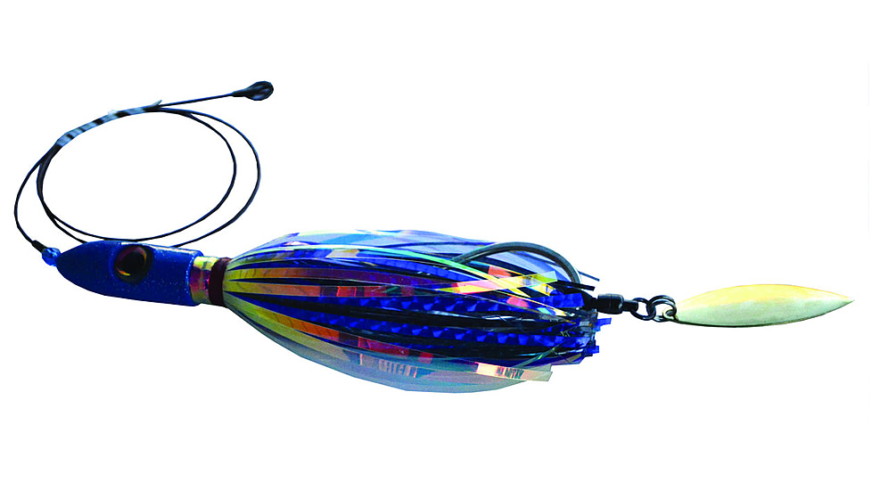 Blue Water Candy Jag-A-Hoo Fishing Rig, Cable, 8oz, Blue/Black/Mirage, 51001