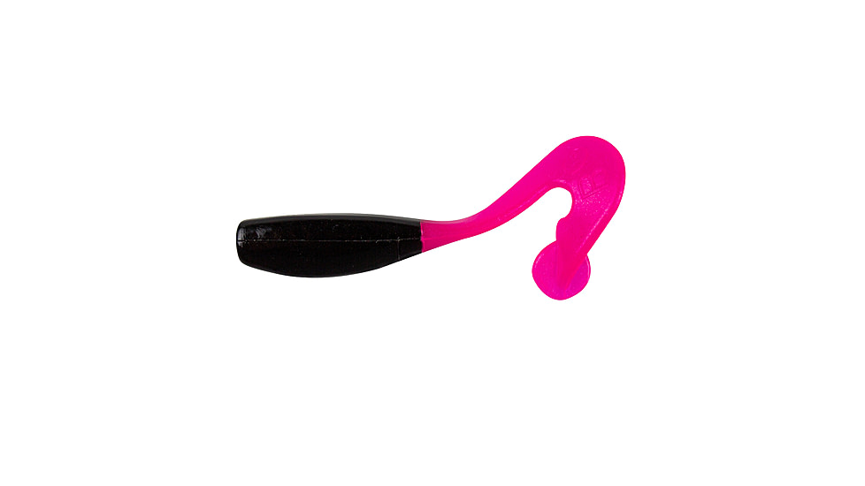 Bobby Garland Stroll'R Soft Bait, 12, 0.5in, Black/Hot Pink, SR0364-12