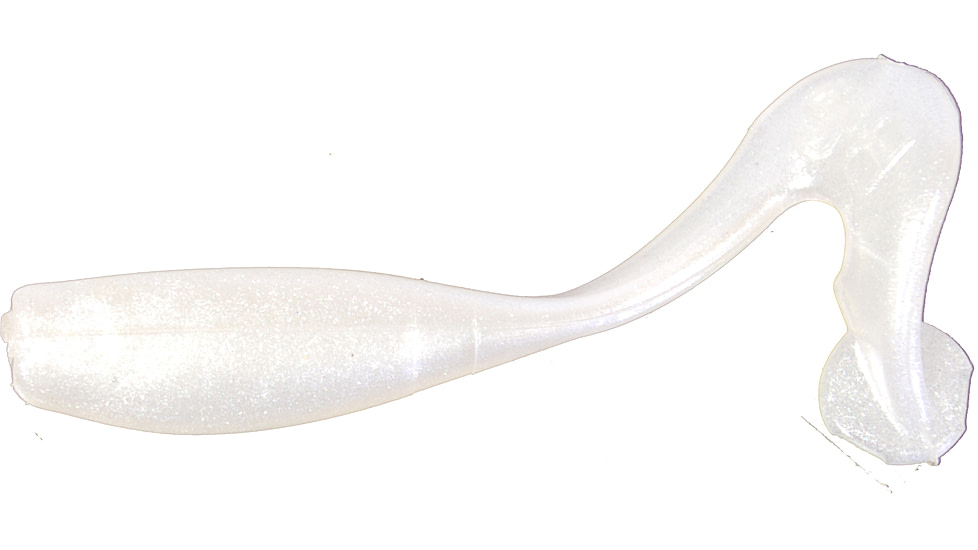 Bobby Garland Stroll'R Soft Bait, 12, 0.5in, Pearl White, BGSR65-12