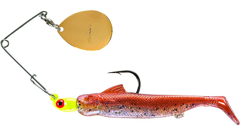 Bomber Drumbeater Spinnerbait, 1/4oz, Chart/New Penny, BSWDB217