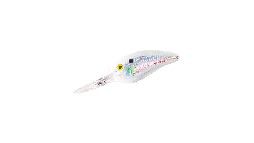 Bomber Fat Free Shad Jr. Crankbait, 2-1/2in, 5/8oz, Dances Pearl White, BD6FDPW
