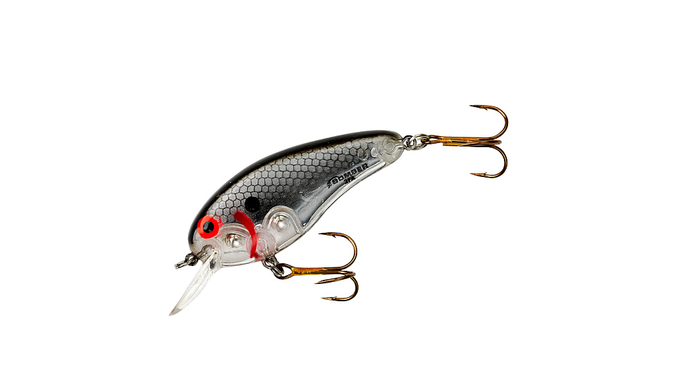 Bomber Flat A Crankbait, 2-1/2in, 3/8oz, Silver Flash, B02FASI