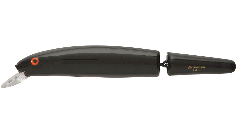 Bomber Saltwater SW Jointed Heavy Duty Long A Crankbait, 8in, Black, BSW16J02