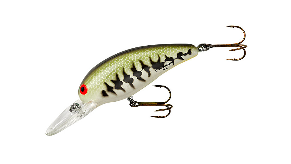 Bomber Model 7A Crankbait, 2 5/8in, 1/2oz, Baby Bass/Orange Belly, B07ABBO