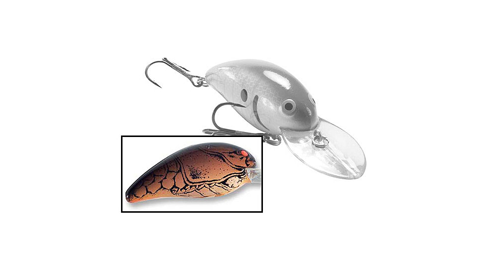 Bomber Model 7A Crankbait, 2 5/8in, 1/2oz, Dark Brown Crawdad/OB, B07AXC4