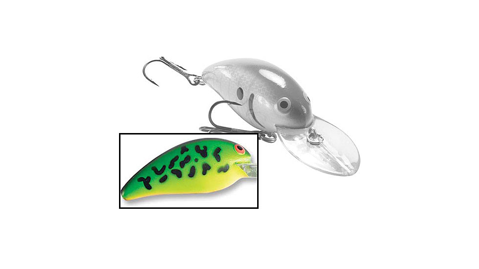 Bomber Model 7A Crankbait, 2 5/8in, 1/2oz, Fire Tiger, B07AFT