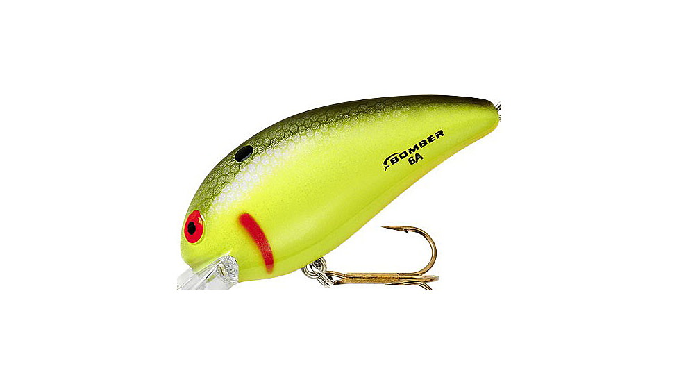 Bomber Model 7A Crankbait, 2 5/8in, 1/2oz, Golden Shiner, B07AGSH