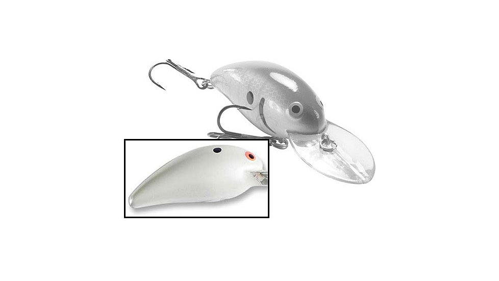 Bomber Model 7A Crankbait, 2 5/8in, 1/2oz, White, B07A01