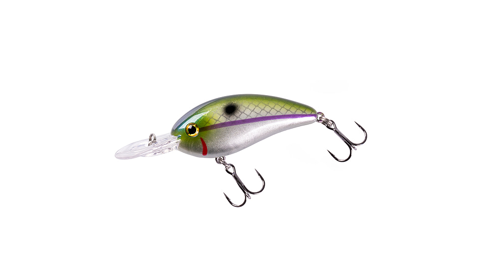 Bomber Fat Free Guppy Crankbait, 2 3/8in, 3/8oz, Alabama Herring, BMBD5M518