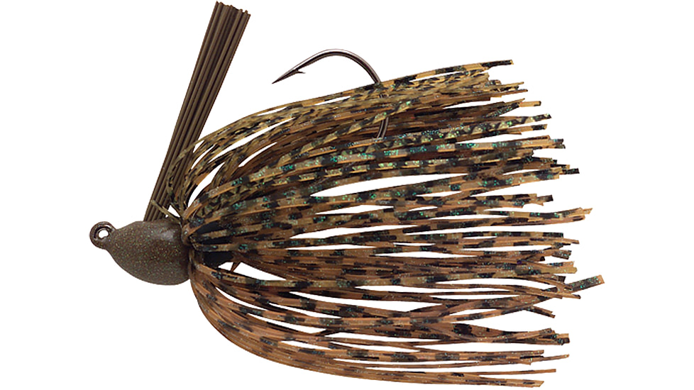 Booyah Baby Boo Jig, 3/16 oz, Sinking, 3D Green Pumpkin, BYBBJ3605