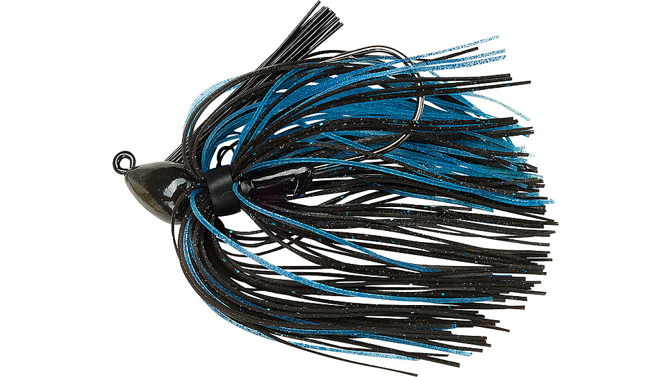 Booyah Baby Boo Jig, 3/16 oz, Sinking, Black/Blue, BYBBJ3604