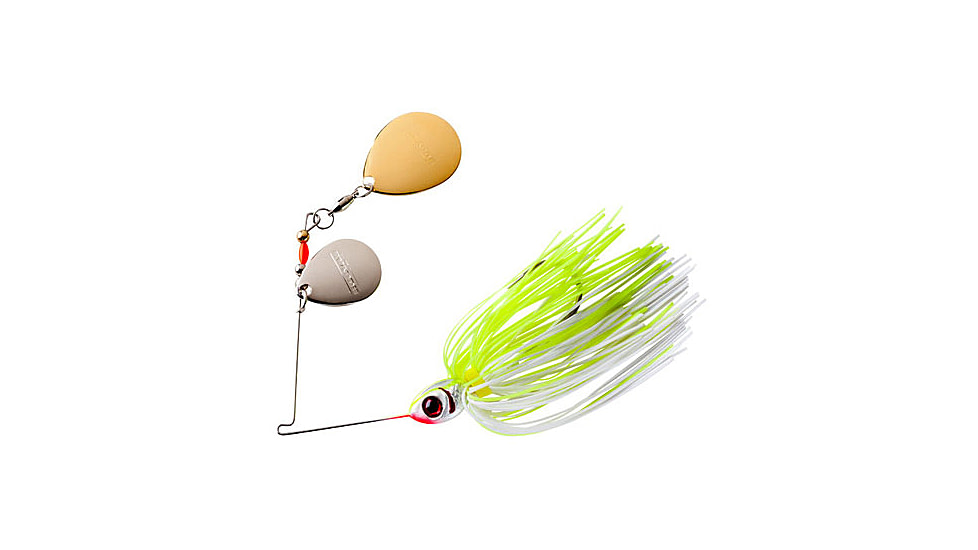 Booyah Blade Single Colorado Spinnerbait, 1/2oz, White/Chartreuse, BYBC12616