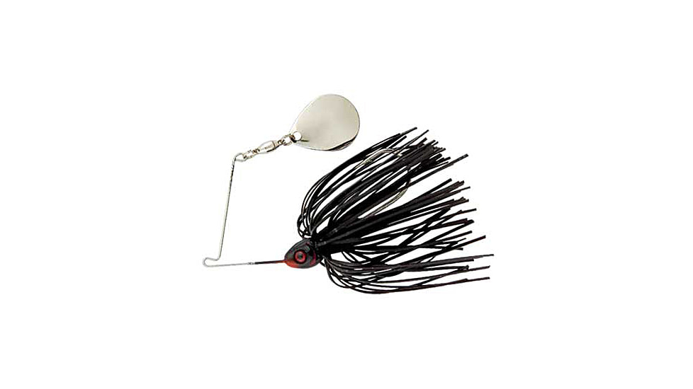 Booyah Blade Single Colorado Spinnerbait, 1/4oz, Black, BYBC14608