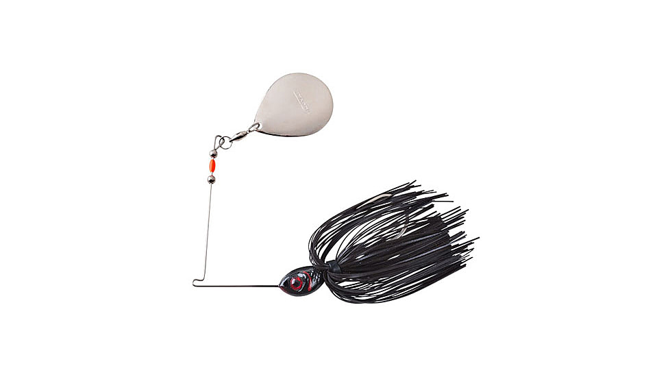 Booyah Blade Single Colorado Spinnerbait, 3/8oz, Black, BYBC38608