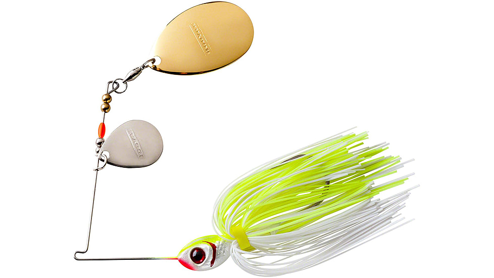 Booyah Colorado Indiana Spinnerbait, 3/8oz, White Chartreuse, BYBCI38616