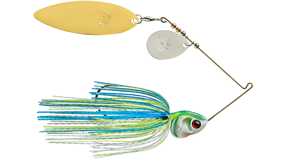 Booyah J.C. Covert Spinnerbait, 3/4oz, N/G Tand Wt/Chart/Blue, BYCVS34NGT730