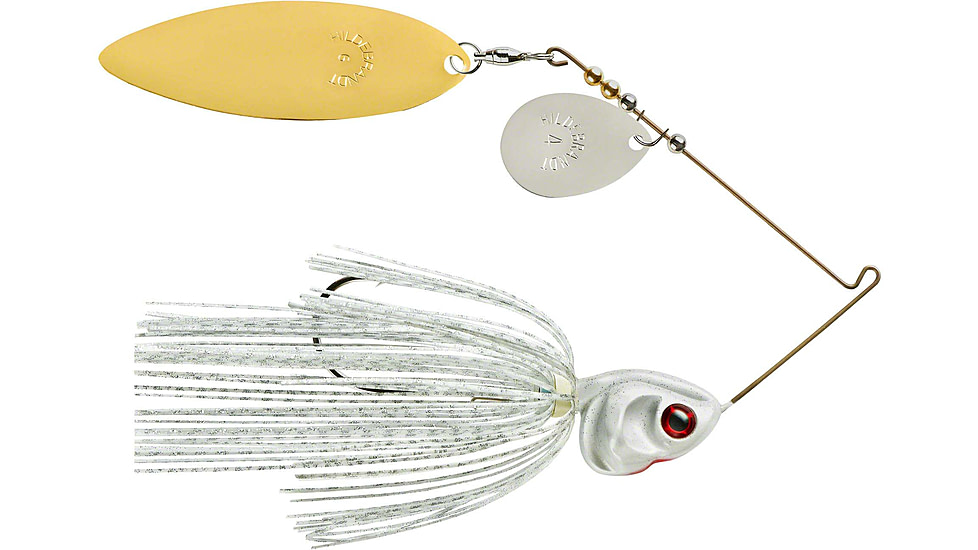 Booyah J.C. Covert Spinnerbait, 1oz, N/G Tand Wt Slvsc/Prl Hd, BYCVS1NGT728