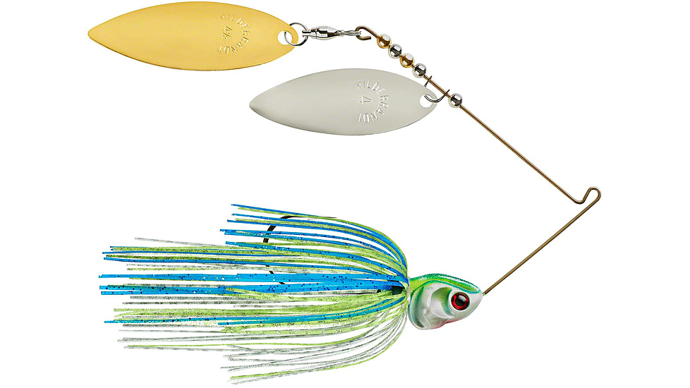 Booyah J.C. Covert Spinnerbait, 1/2oz, N/G Will Wt/Chart/Blue, BYCVS12NGW730