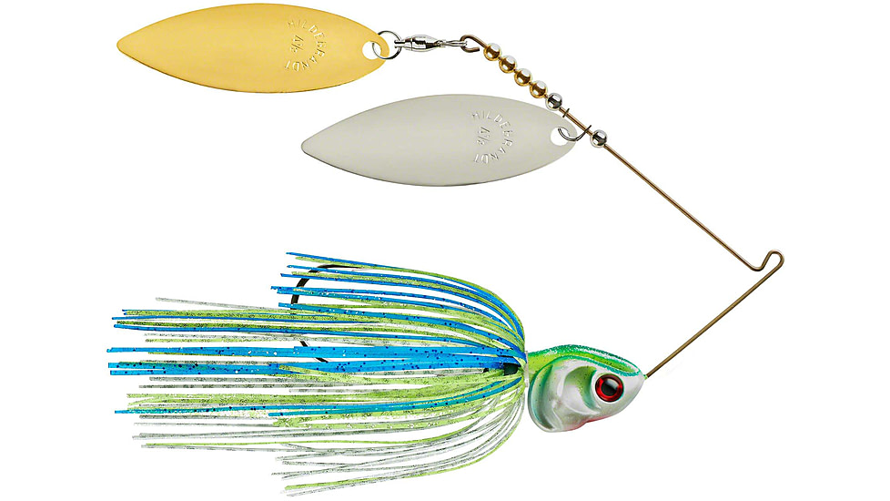 Booyah J.C. Covert Spinnerbait, 3/4oz, N/G Will Wt/Chart/Blue, BYCVS34NGW730