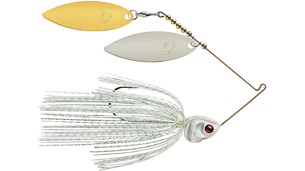 Booyah J.C. Covert Spinnerbait, 1/2oz, N/G Will Wt Slvsc/Prl Hd, BYCVS12NGW728