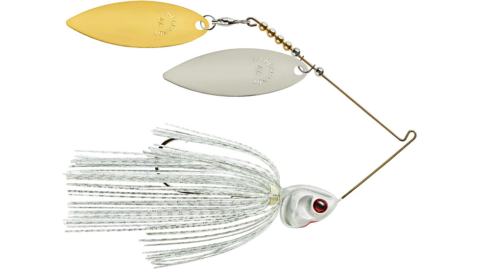 Booyah J.C. Covert Spinnerbait, 3/4oz, N/G Will Wt Slvsc/Prl Hd, BYCVS34NGW728