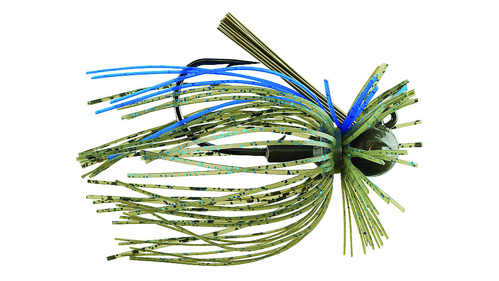 Booyah Finance Jig, 3/8 oz, 3/0 Hook, 2/Pack, Lights Out, BYFNJ3861