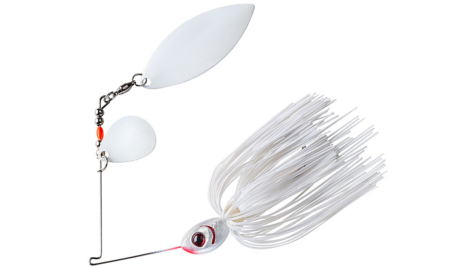 Booyah Glow Blade Spinnerbait, 1/2oz, Snow White, BYGBT12615