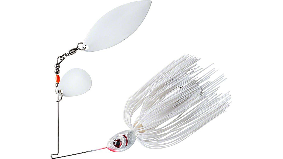 Booyah Glow Blade Spinnerbait, 3/8oz, Snow White, BYGBT38615