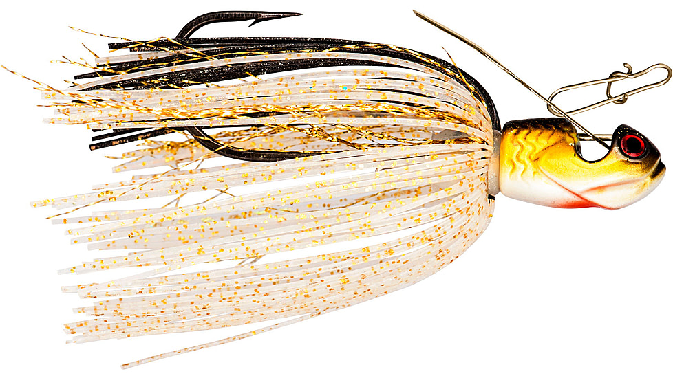 Booyah Melee Jig, 1/2 oz, 3.25 in, Golden Shiner/Gold Blade, BYMLE1276