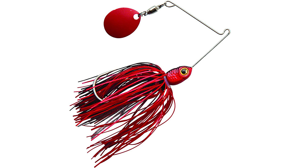 Booyah Micro Pond Magic Spinnerbait, 1/8oz, Fire Ant, BYMPM18692