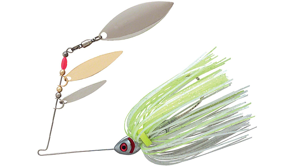 Booyah Mini Shad Spinnerbait,  3/16oz, W C/G/C ChtSilverCht, BYMS36612