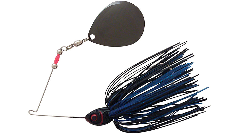 Booyah Moon Talker Spinnerbait, 1/2oz, Black/Blue Colorado, BYMT12602
