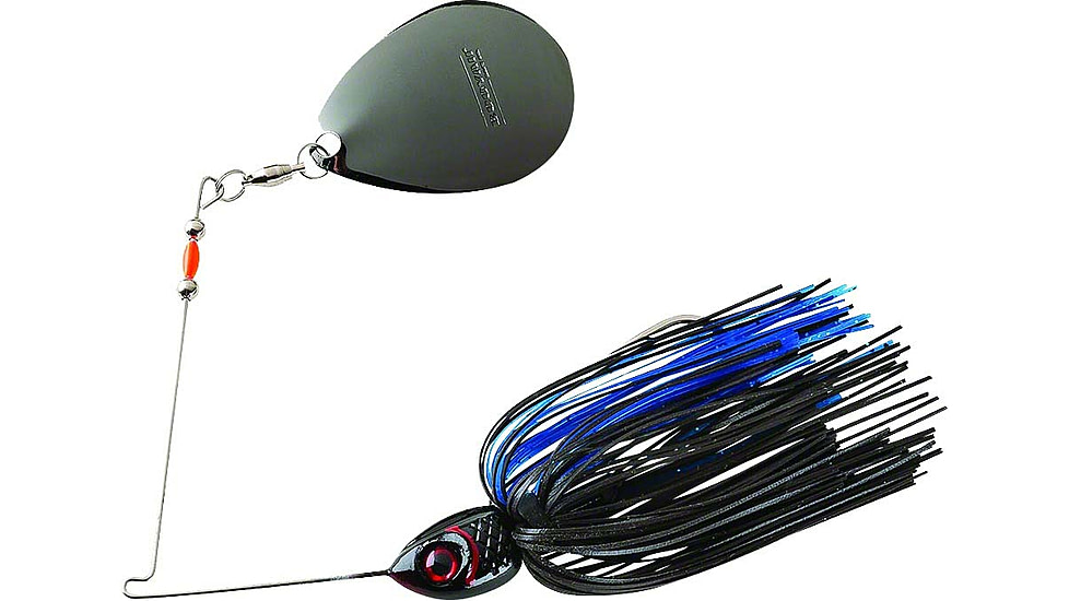 Booyah Moon Talker Spinnerbait, 3/4oz, Black/Blue Colorado, BYMT34602