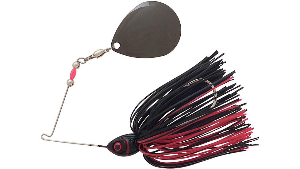 Booyah Moon Talker Spinnerbait, 1/2oz, Black/Red Colorado, BYMT12603