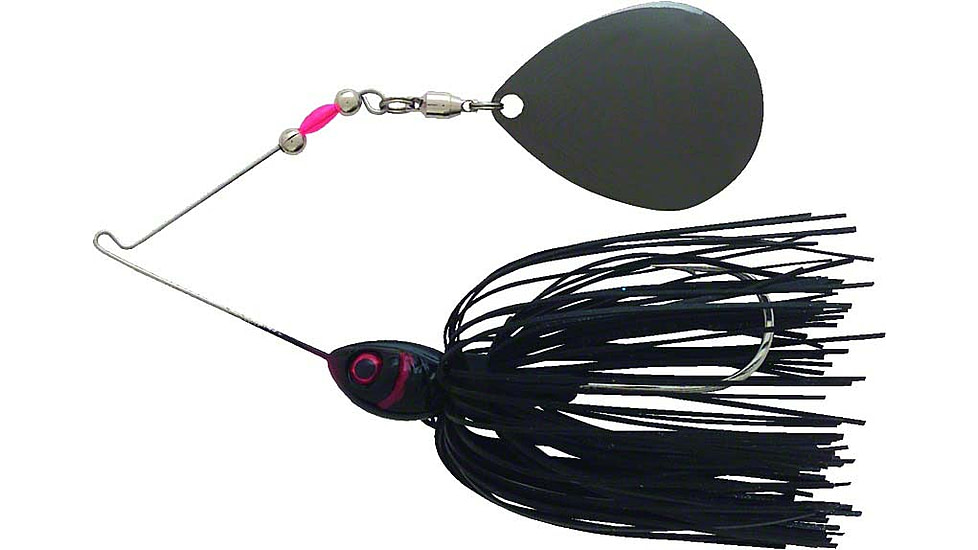 Booyah Moon Talker Spinnerbait, 3/4oz, Black/Silver Flake C, BYMT34601