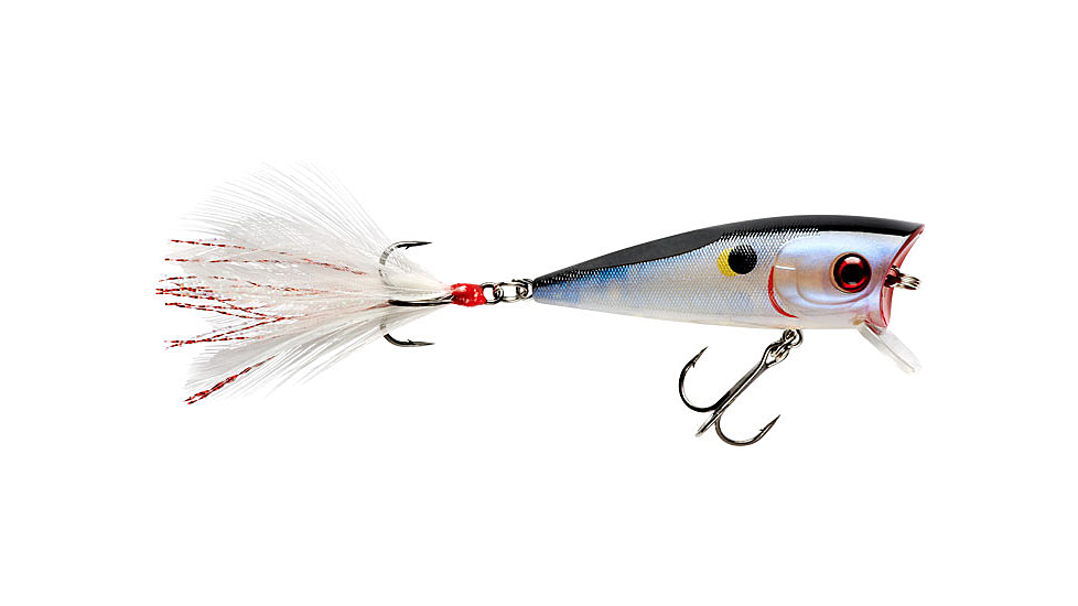 Booyah Prank Popper Diver, 5/16oz, 2.31in, 0-2 Feet, 6 Trebles, Moon Phase Shad, BYPRK222
