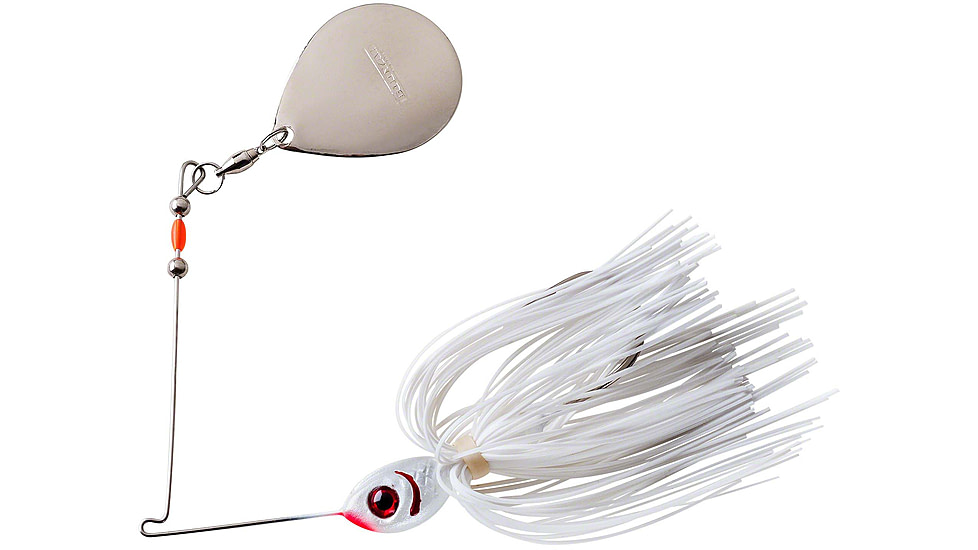 Booyah Blade Single Colorado Spinnerbait, 1/4oz, Snow White, BYBC14615
