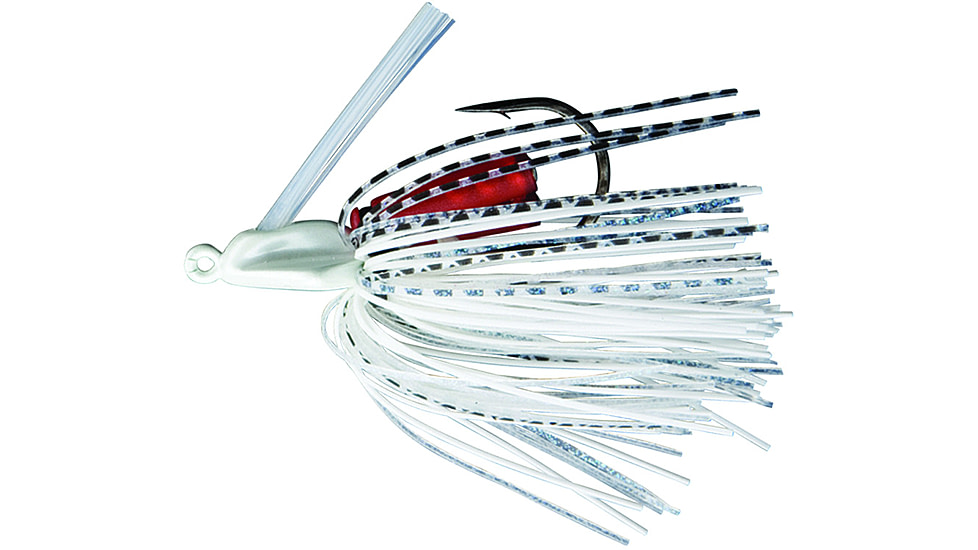 Booyah Swim'n Jig, 3/8 oz, White/White Shad, BYSJ3801